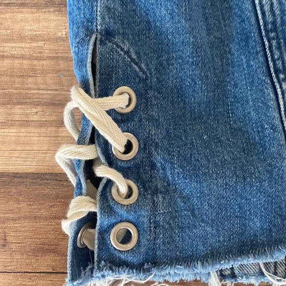 French Connection Blue Soft Lace Side - Picture 6 of 9